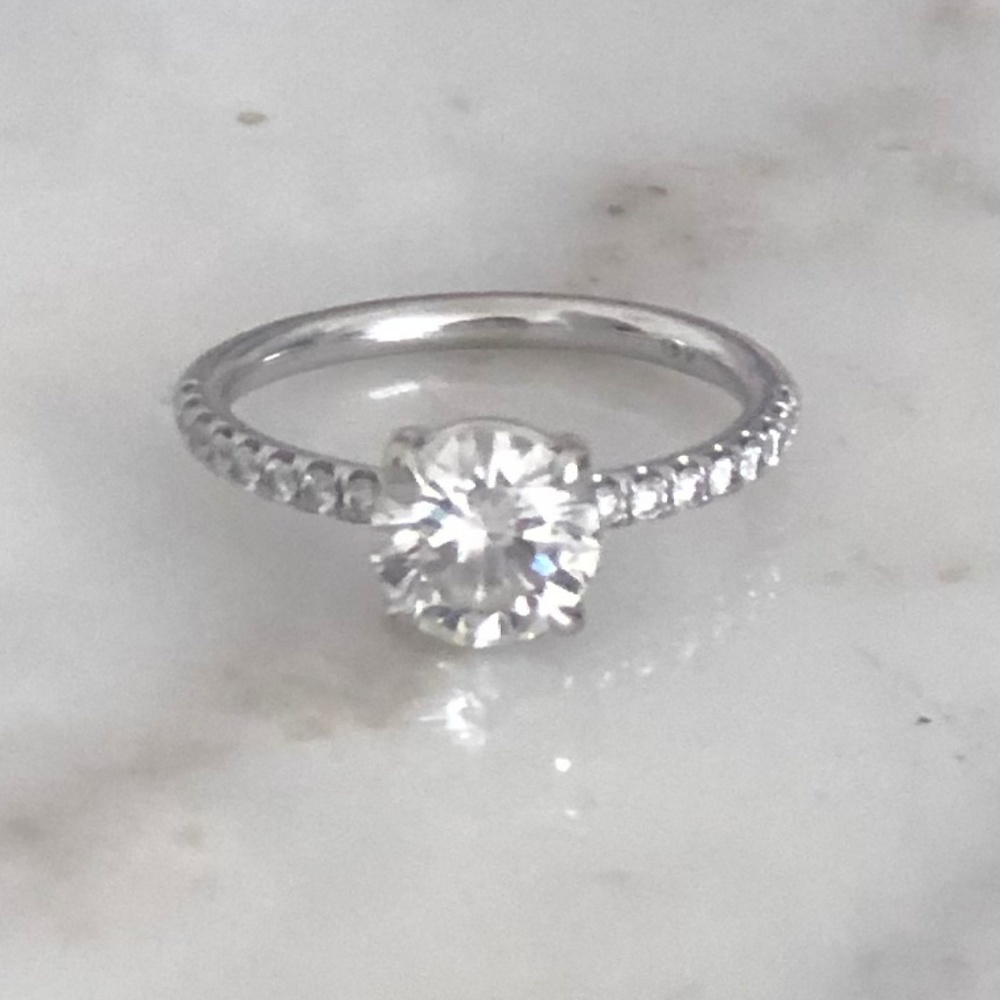 Custom Anita Ko 1.02 ct engagement ring, Sz 4.5